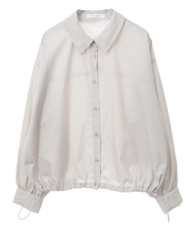 Green Parks「イージーケア裾ドロストシャツ」|シャツ・ブラウス|