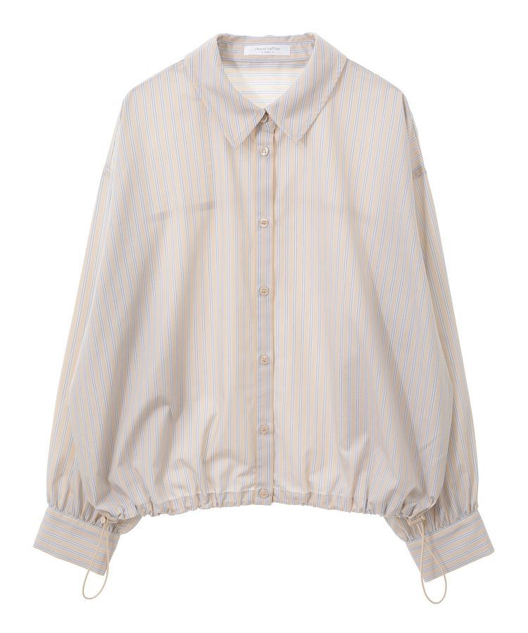 Green Parks「イージーケア裾ドロストシャツ」|シャツ・ブラウス|