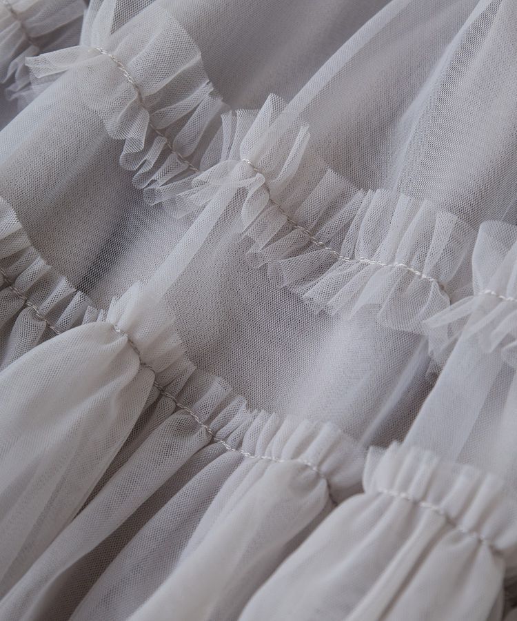 Green Parks「・ELENCARE DUEチュールフリルティアードスカート」|スカート|