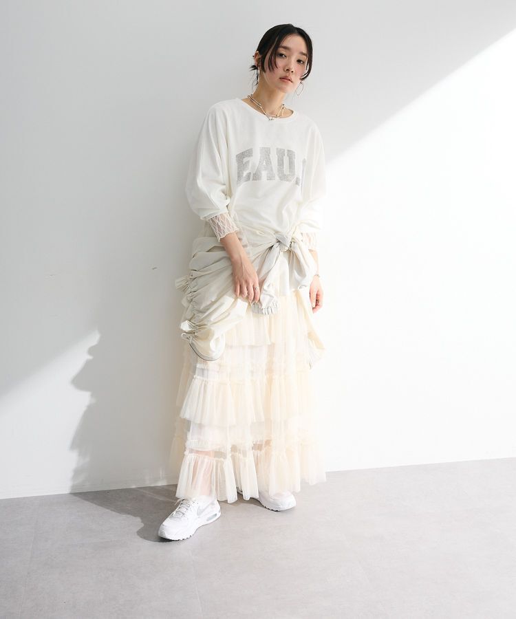 Green Parks「・ELENCARE DUEチュールフリルティアードスカート」|スカート|