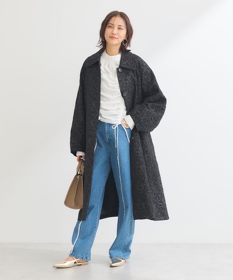 Green Parks「・DOUBLE FLAGS センターフリンジラインデニム」|デニム|