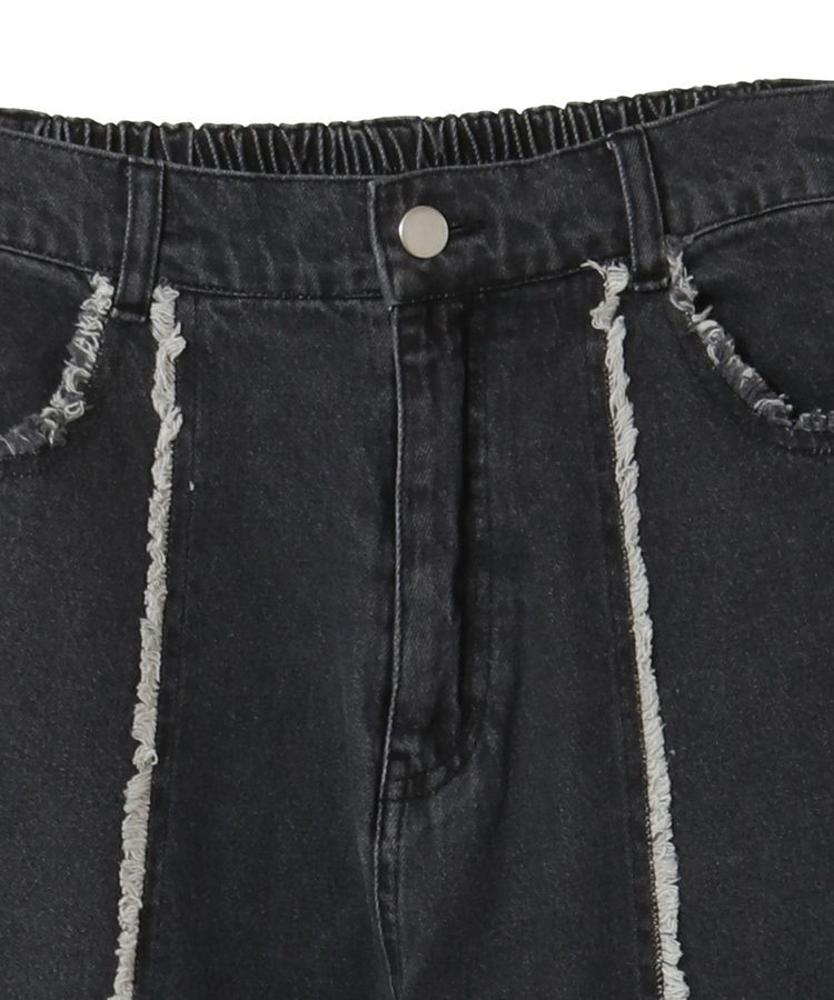 Green Parks「・DOUBLE FLAGS センターフリンジラインデニム」|デニム|