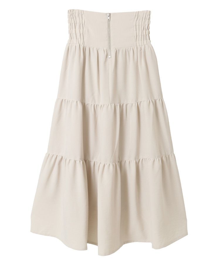 Green Parks「・ELENCARE DUE リネンライクティアードスカート」|フレア|