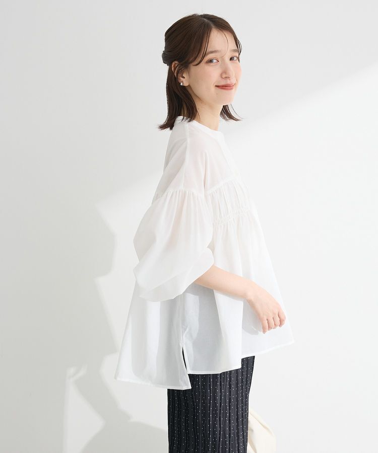 armonia「シャーリングスキッパーシャツ」|シャツ・ブラウス|Off White