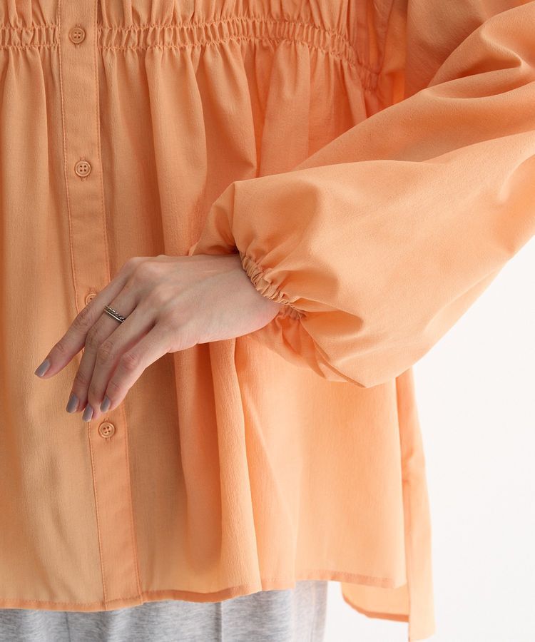 armonia「シャーリングスキッパーシャツ」|シャツ・ブラウス|