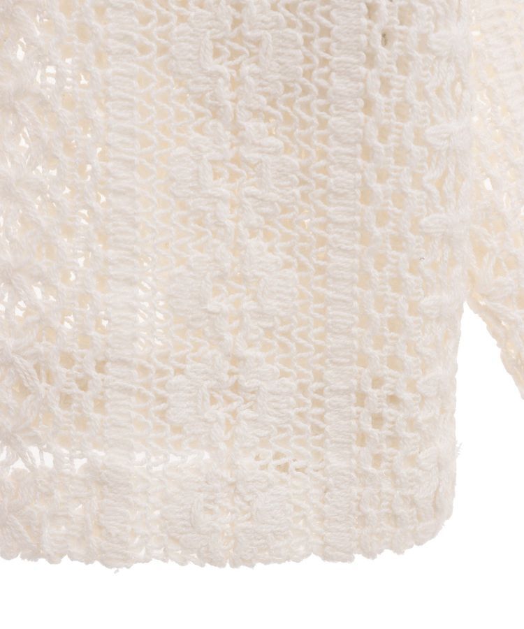 Green Parks「インド綿 レースシャツブルゾン」|カーディガン|