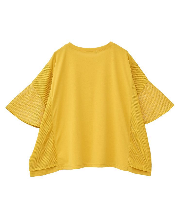 Green Parks「袖メッシュドッキングロゴプルオーバー」|Tシャツ・カットソー|