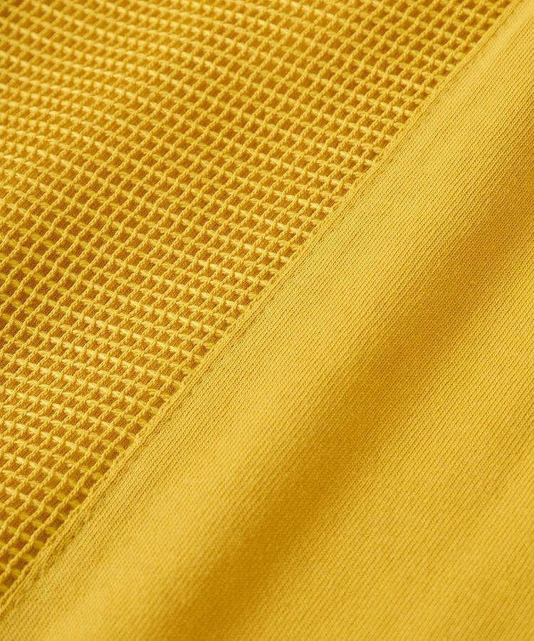 Green Parks「袖メッシュドッキングロゴプルオーバー」|Tシャツ・カットソー|