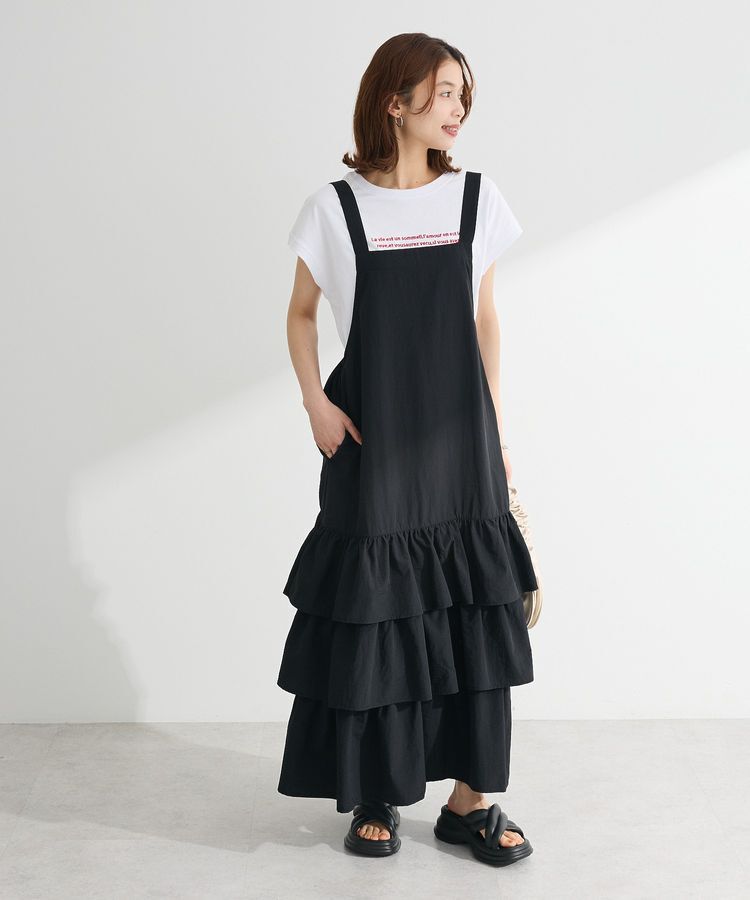 Green Parks「・ELENCARE DUE ティアードサロペット」|オールインワン|