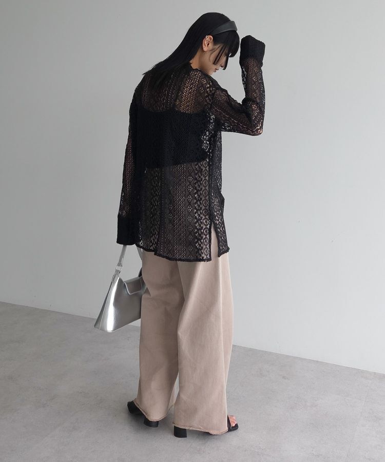 AnriettMusee「2WAYリボン付きレースシャツ」|シャツ・ブラウス|