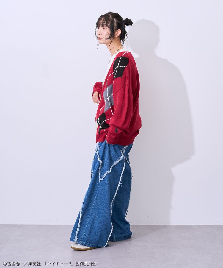 Green Parks「ハイキュー!! アーガイルカーディガン」|カーディガン|