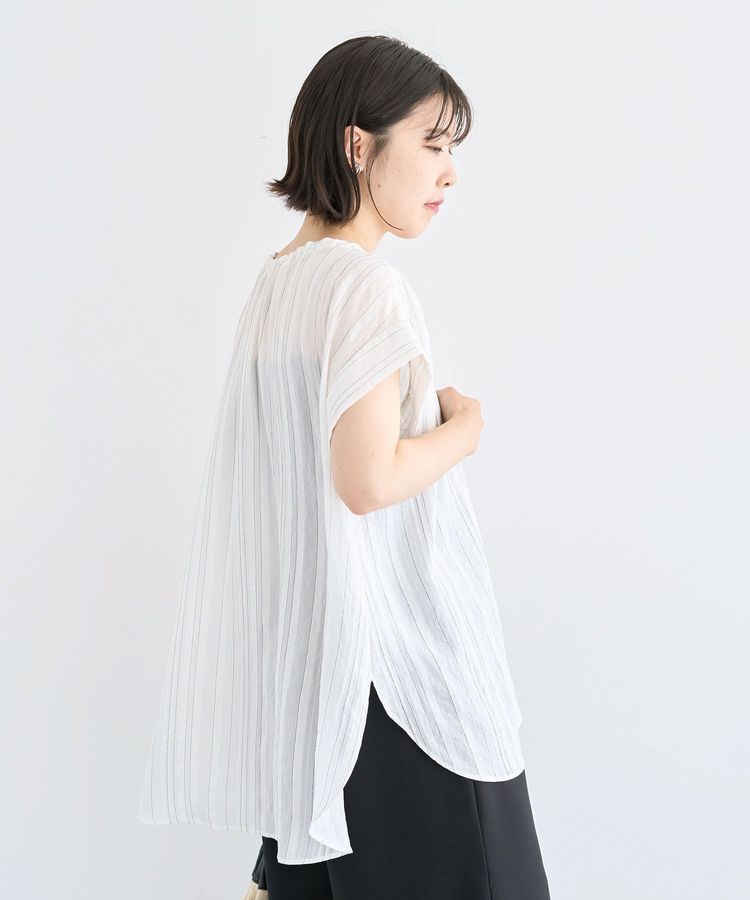 Green Parks「ドロストネックフレンチスリーブブラウス」|シャツ・ブラウス|