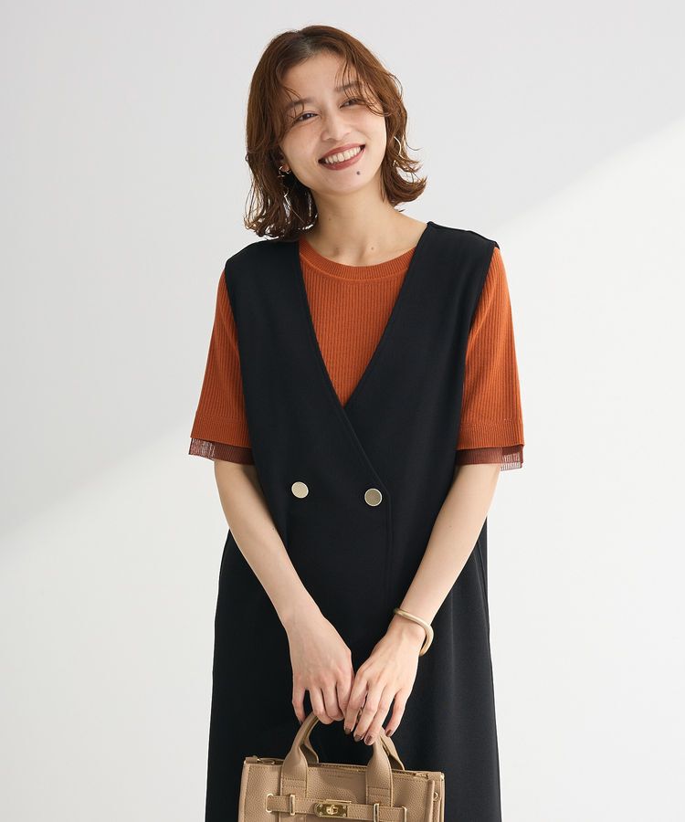 Green Parks「ジャケット風ジャンパースカート」|ジャンパースカート|