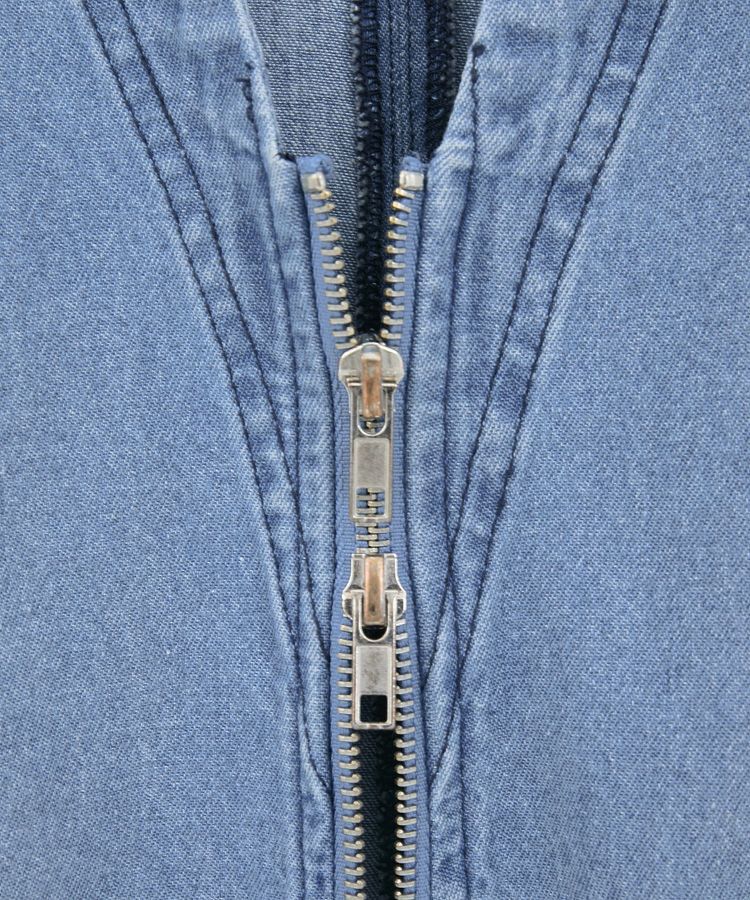 Green Parks「・SUGAR SPOON W-ZIPデニムミニワンピ」|ワンピース|