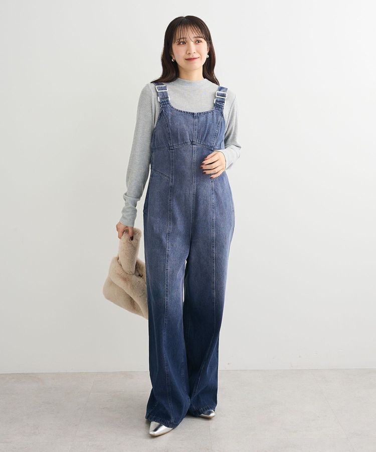 Green Parks「・SUGAR SPOON デニムコルセットオールインワン」|オールインワン|Purple