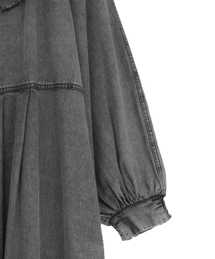 Green Parks「■ESCAR デニムラッフルカラーワンピース」|ワンピース|