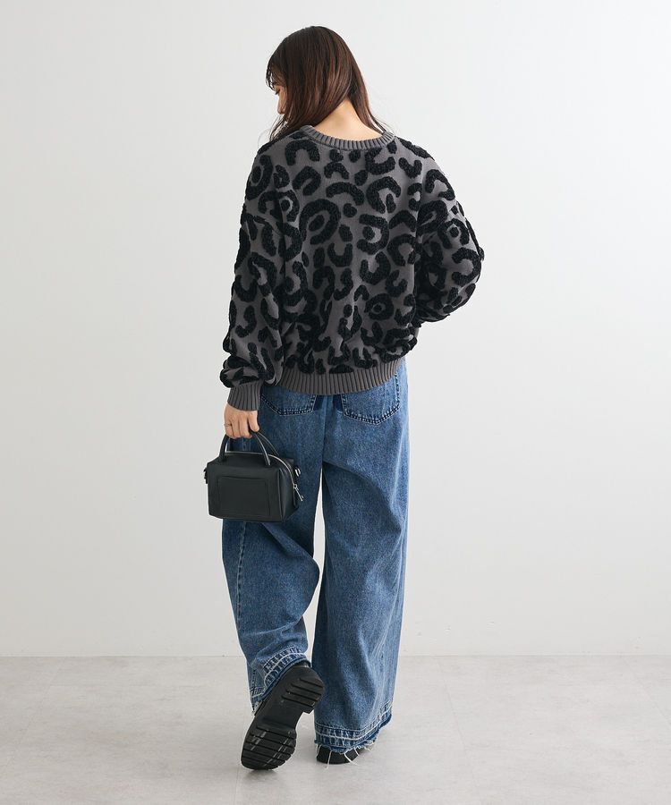 Green Parks「・furry rate レオパードジャカードニット」|ニット・セーター|
