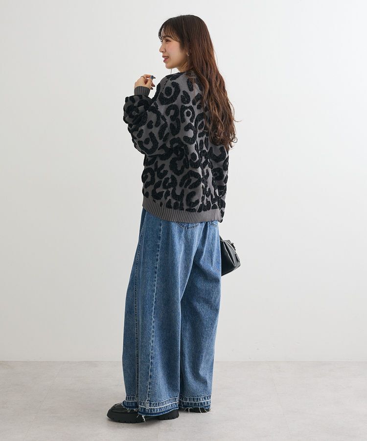 Green Parks「・furry rate レオパードジャカードニット」|ニット・セーター|