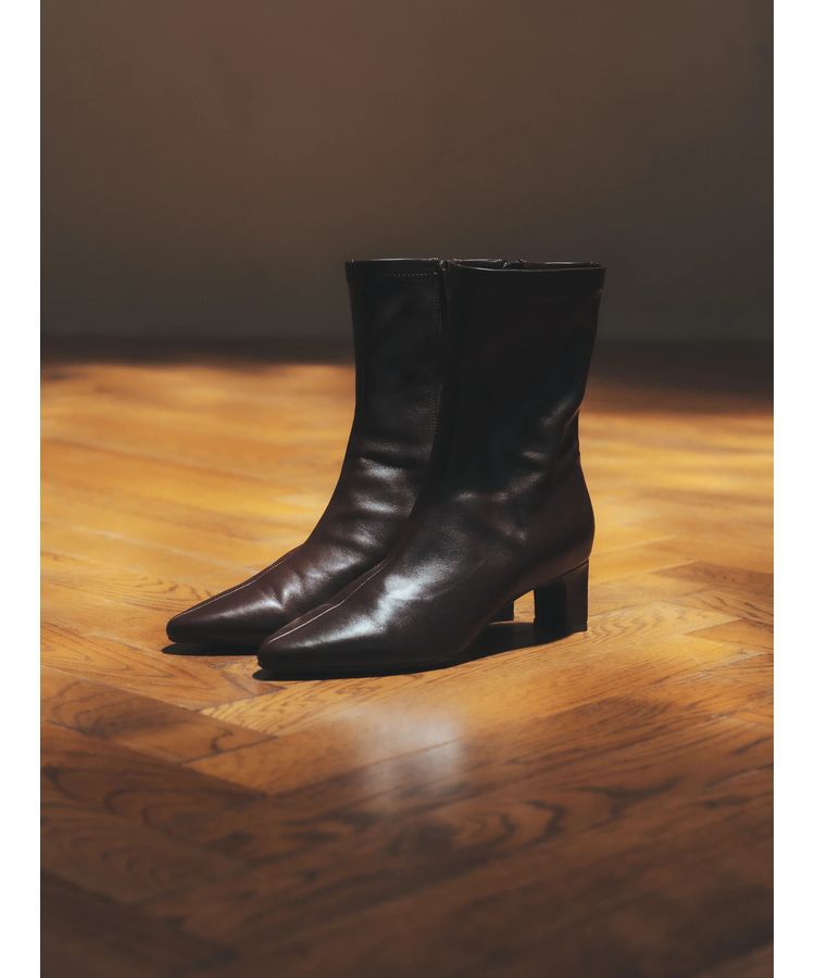 YECCA VECCA「ストレッチミドル丈ブーツ」|ショートブーツ|
