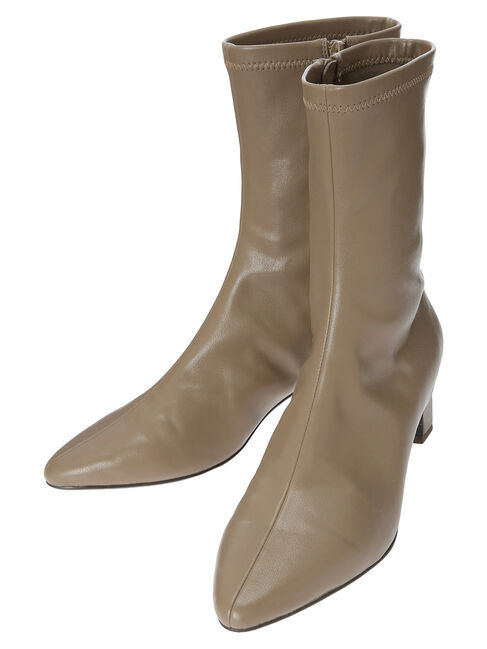 YECCA VECCA「ストレッチミドル丈ブーツ」|ショートブーツ|