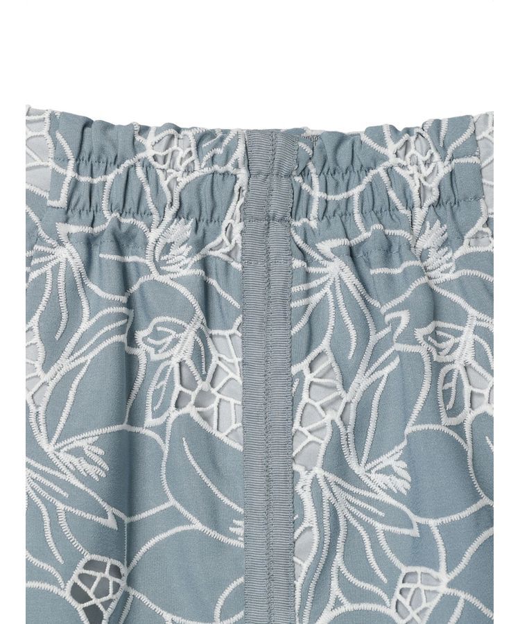 YECCA VECCA「配色レースロングナロースカート」|スカート|