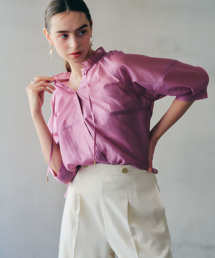 YECCA VECCA「<<追加>> バルーンスリーブシアーシャツ②」|シャツ・ブラウス|