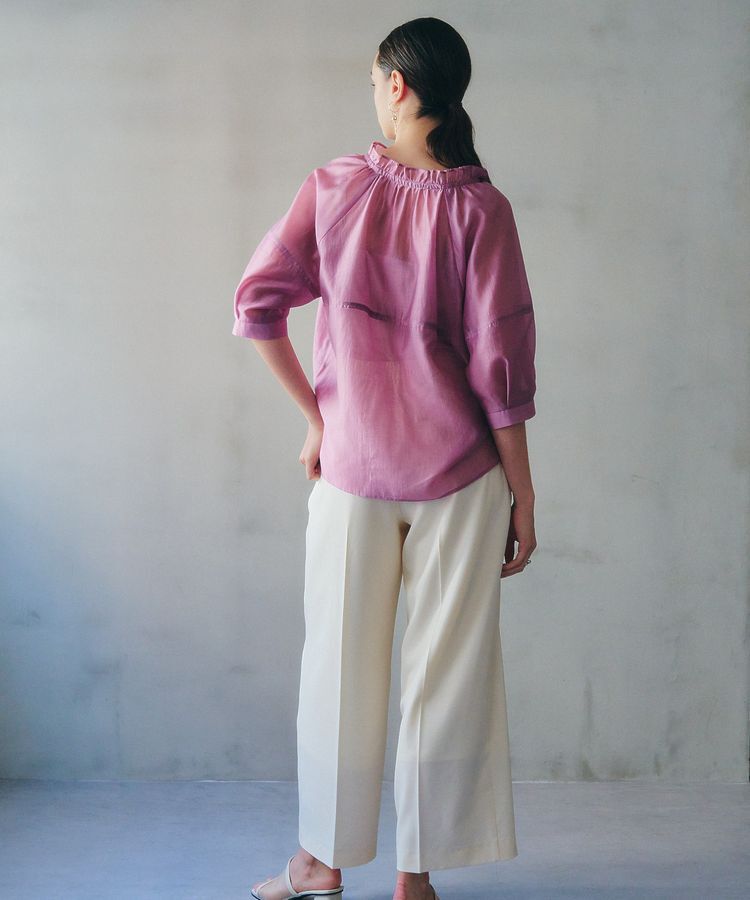 YECCA VECCA「<<追加>> バルーンスリーブシアーシャツ②」|シャツ・ブラウス|