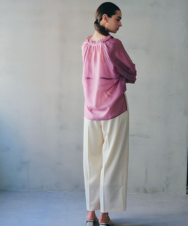 YECCA VECCA「<<追加>> バルーンスリーブシアーシャツ②」|シャツ・ブラウス|