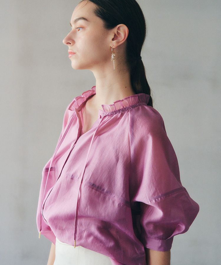 YECCA VECCA「<<追加>> バルーンスリーブシアーシャツ②」|シャツ・ブラウス|