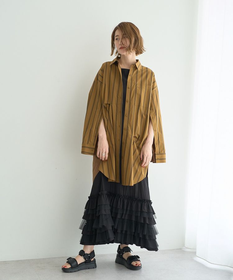 Editt by YECCA VECCA「2way袖デザインロングシャツ」|シャツ・ブラウス|