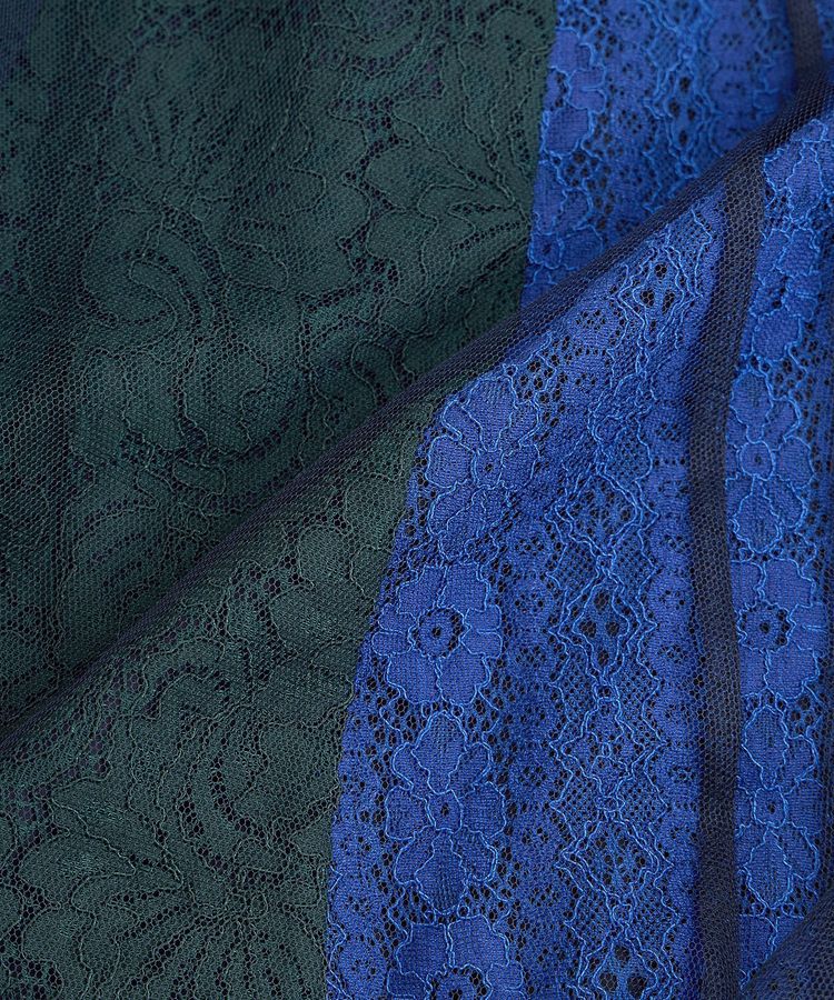 Editt by YECCA VECCA「【archive】レースブロッキングチュールスカート」|フレア|