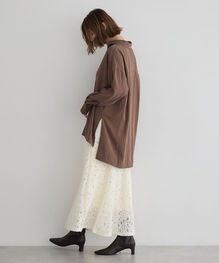 YECCA VECCA「スキッパーオーバーシャツ」|シャツ・ブラウス|