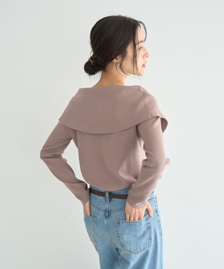 YECCA VECCA「2wayオフショルカラーカーディガン」|カーディガン|