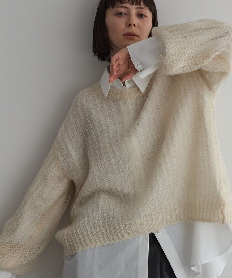 GARAGE OF GOOD CLOTHING「モヘアシアーニットプルオーバー/24AW」|ニット・セーター|