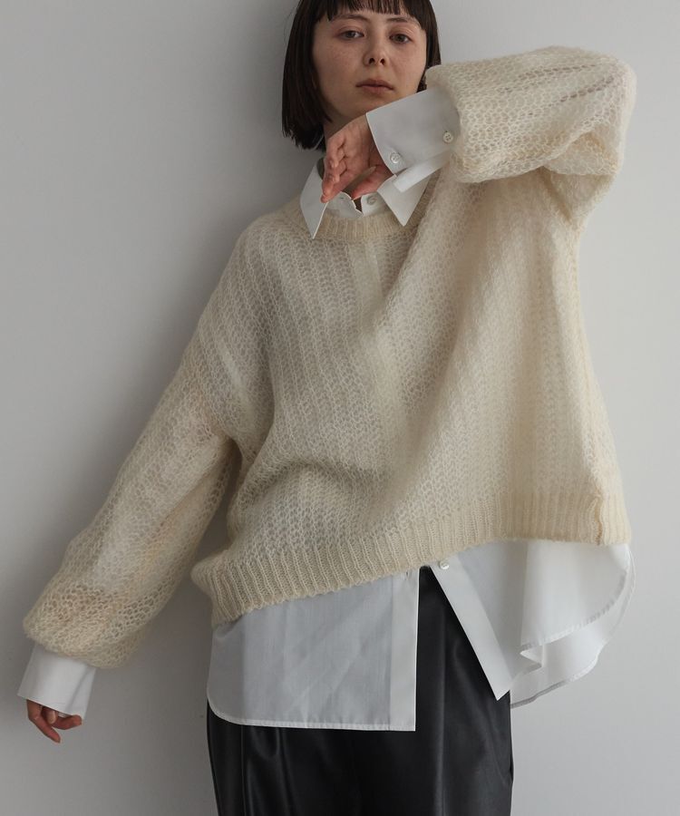 GARAGE OF GOOD CLOTHING「モヘアシアーニットプルオーバー/24AW」|ニット・セーター|