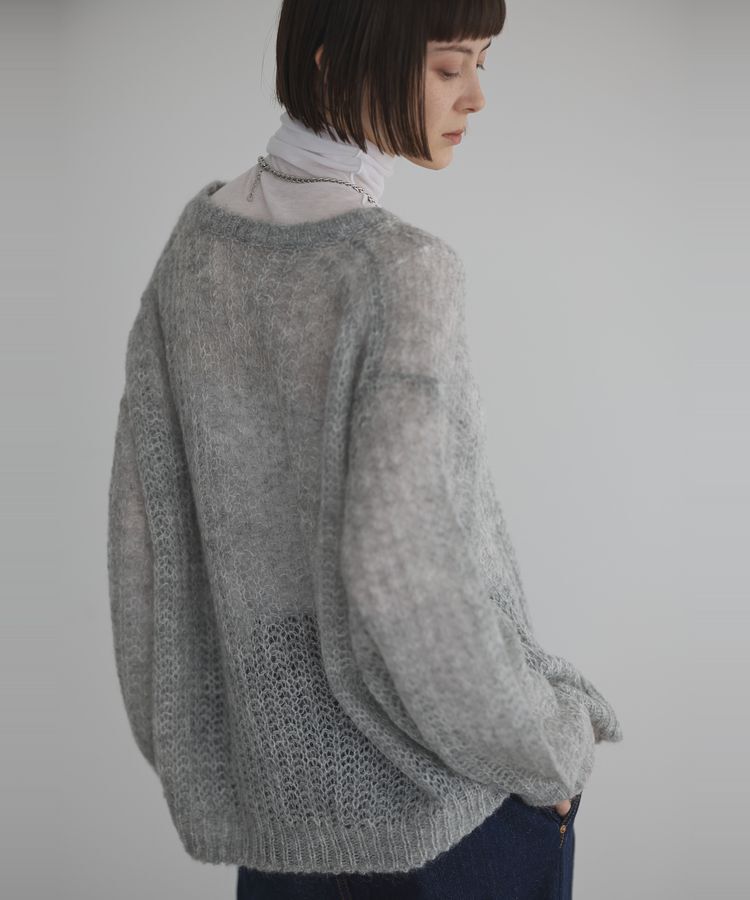 GARAGE OF GOOD CLOTHING「モヘアシアーニットプルオーバー/24AW」|ニット・セーター|Gray