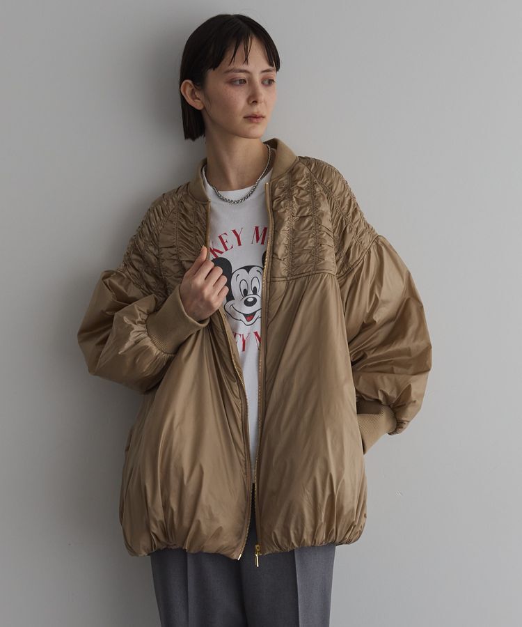 GARAGE OF GOOD CLOTHING「シャーリング中綿コート/24AW」|ブルゾン・スタジャン|Camel