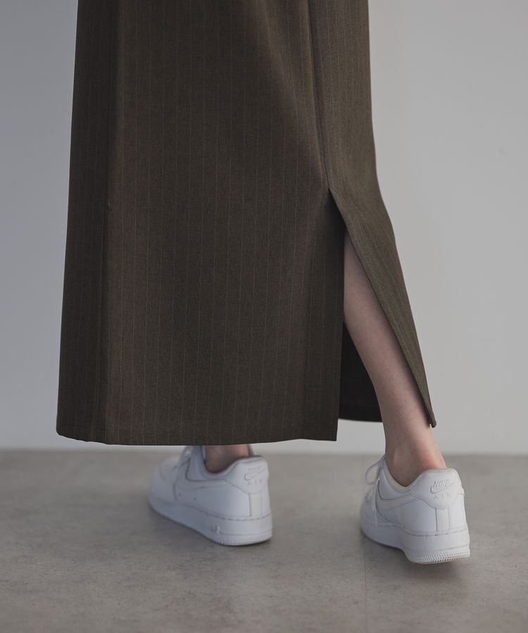 GARAGE OF GOOD CLOTHING「【日本製】ストライプロングスカート」|タイト|