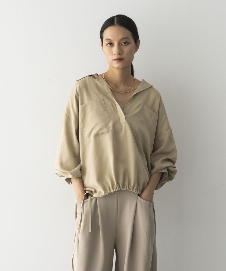 GARAGE OF GOOD CLOTHING「裾ドロストスキッパープルオーバー」|シャツ・ブラウス|