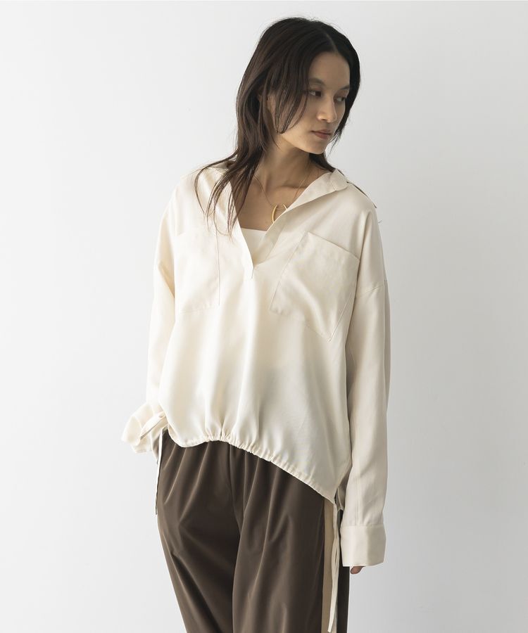 GARAGE OF GOOD CLOTHING「裾ドロストスキッパープルオーバー」|シャツ・ブラウス|