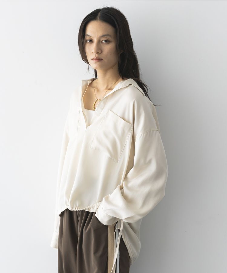 GARAGE OF GOOD CLOTHING「裾ドロストスキッパープルオーバー」|シャツ・ブラウス|