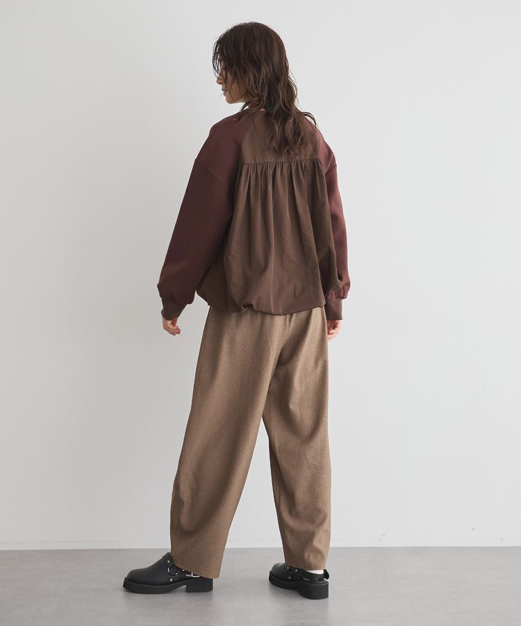 GARAGE OF GOOD CLOTHING「無地ウールライク裾タックバレルパンツ」|その他|