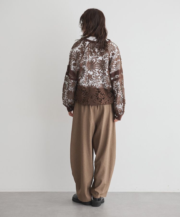 GARAGE OF GOOD CLOTHING「無地ウールライク裾タックバレルパンツ」|その他|