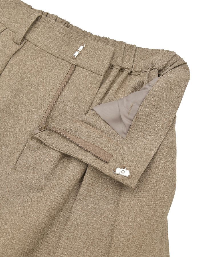 GARAGE OF GOOD CLOTHING「無地ウールライク裾タックバレルパンツ」|その他|
