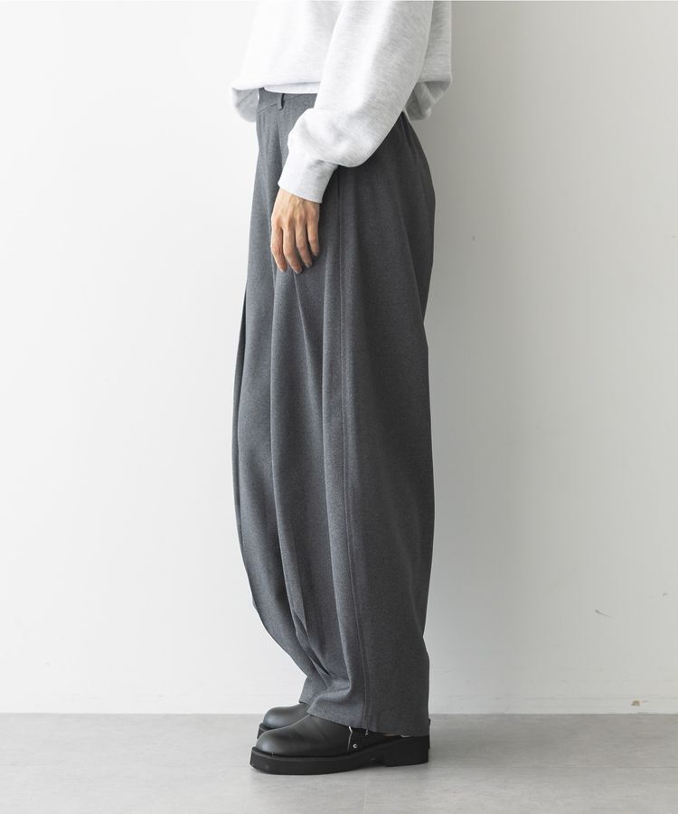 GARAGE OF GOOD CLOTHING「無地ウールライク裾タックバレルパンツ」|その他|