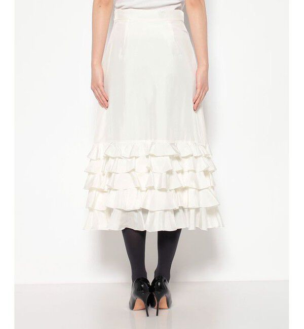 LOULOU WILLOUGHBY「【LOULOU WILLOUGHBY】シルク羽二重スカート」|スカート|