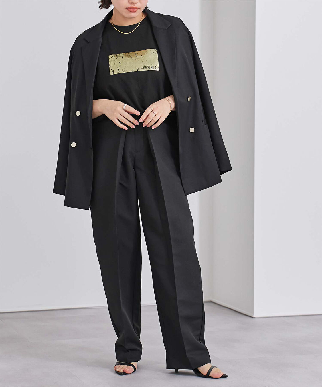 ur's「箔プリントTシャツ」|Tシャツ・カットソー|