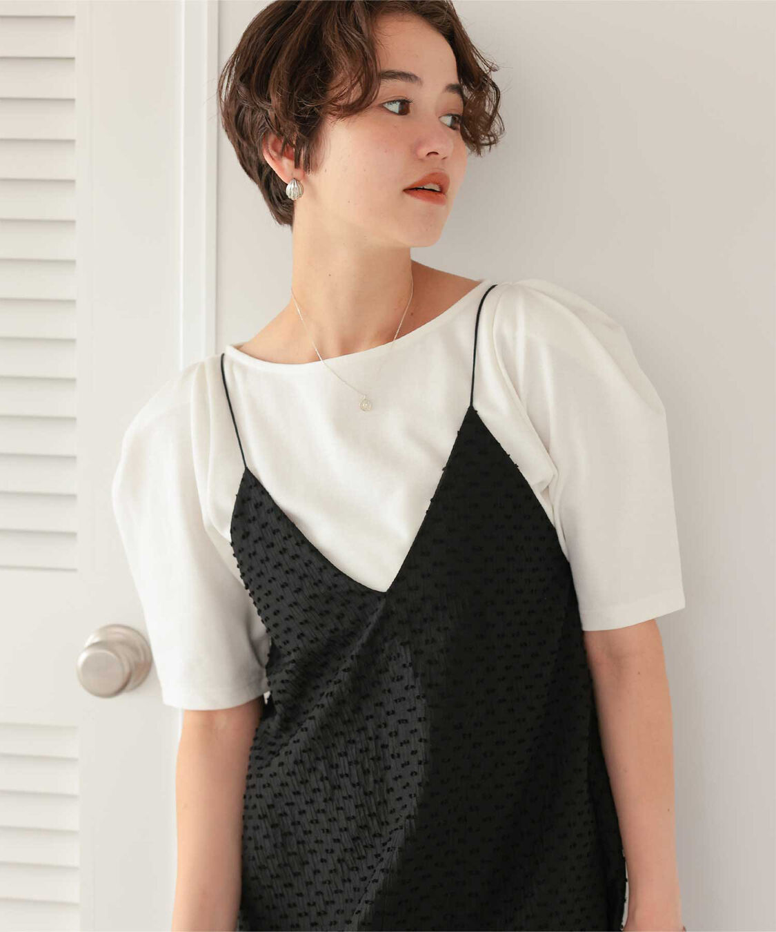 titivate「バックリボンキャミソールワンピース」|ワンピース|