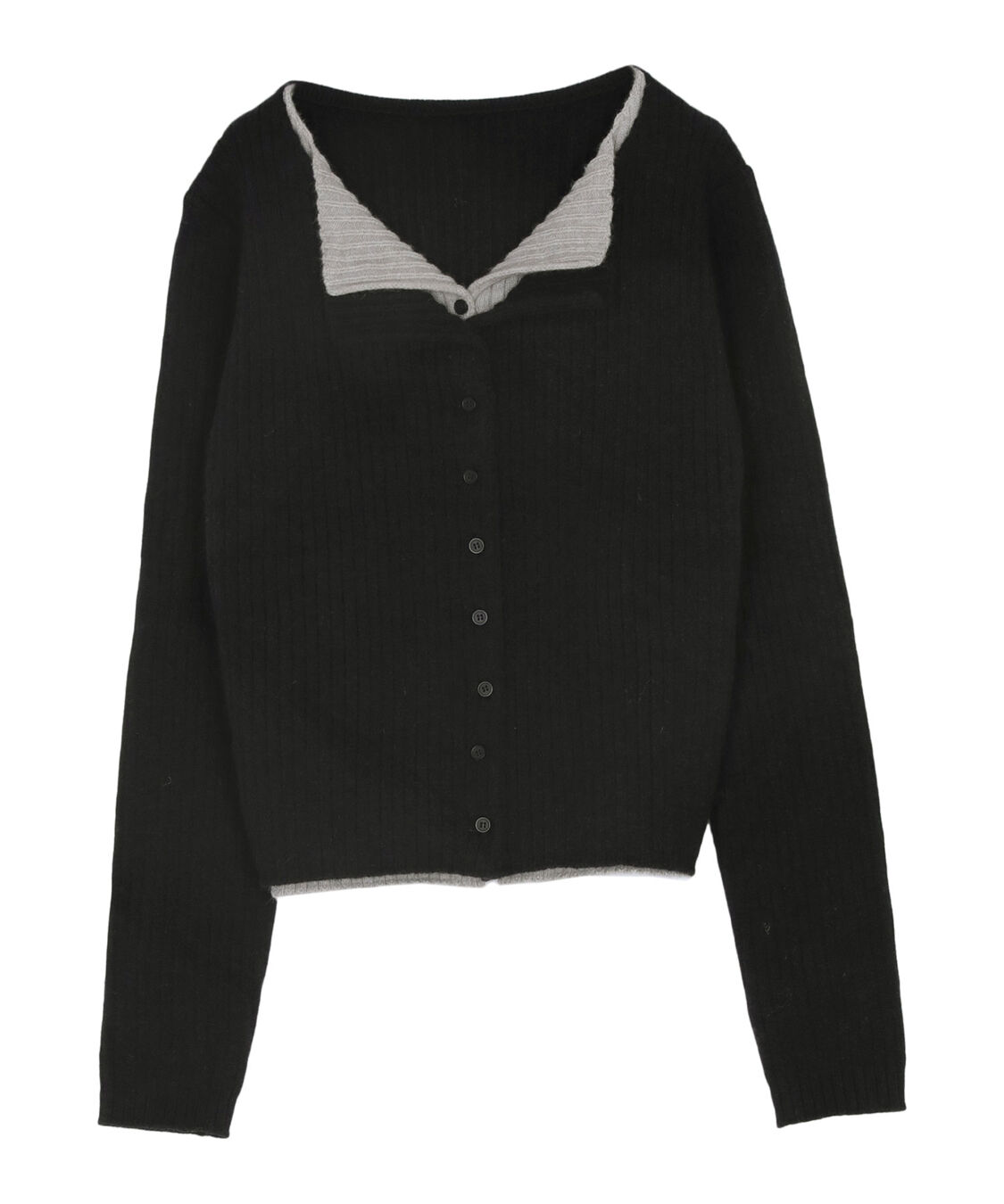 titivate「レイヤード風リブニットトップス」|ニット・セーター|