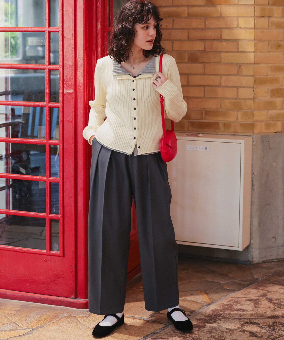 titivate「レイヤード風リブニットトップス」|ニット・セーター|